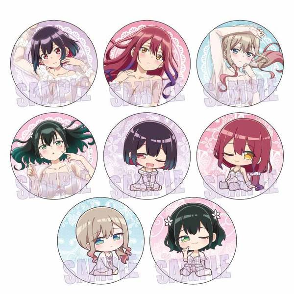 【3月予約】ばっどがーる トレーディング缶バッジ ネグリジェver. 8個入BOX キャラグッズ 4522776572506