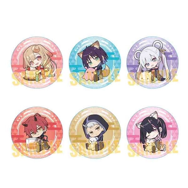 超かぐや姫！ トレーディング缶バッジ ぎゅぎゅっと 6個入BOX