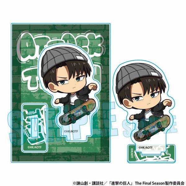 【1月予約】進撃の巨人 ミニスタンド リヴァイ スケーターver. キャラグッズ 4522776651263