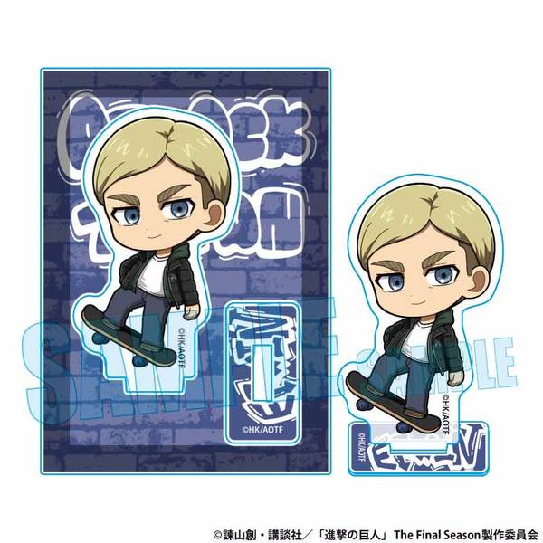 進撃の巨人 アクリルカード エルヴィン・スミス スケーターver