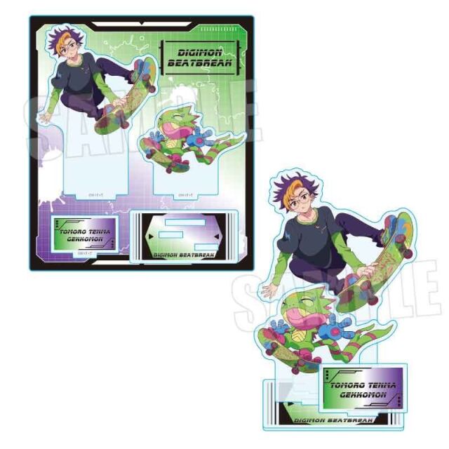 【2月予約】DIGIMON BEATBREAK アクリルスタンド 天馬 トモロウ&ゲッコーモン Skater ver. キャラグッズ 4522776657487