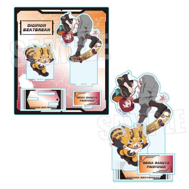【2月予約】DIGIMON BEATBREAK アクリルスタンド 咲夜 レーナ&プリスティモン Skater ver. キャラグッズ 4522776657494