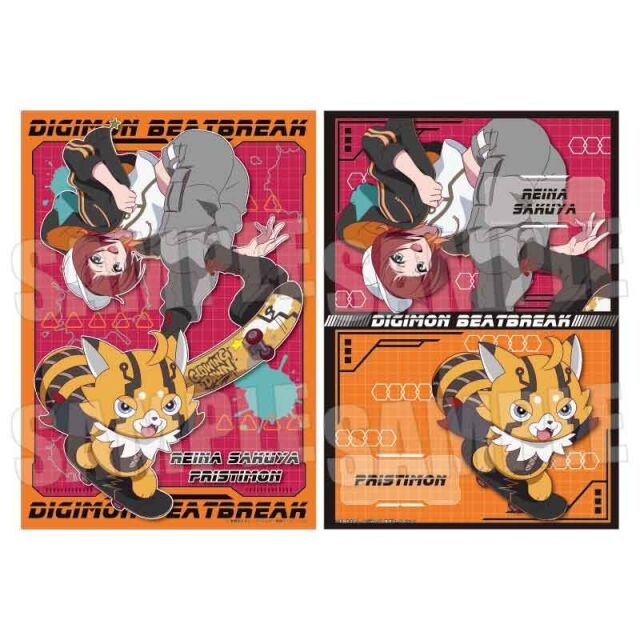 【2月予約】DIGIMON BEATBREAK らくピタポスター 咲夜 レーナ&プリスティモン Skater ver. キャラグッズ 4522776789683