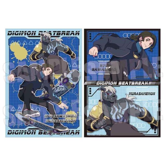 【2月予約】DIGIMON BEATBREAK らくピタポスター 沢城 キョウ&ムラサメモン Skater ver. キャラグッズ 4522776789706