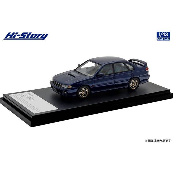 ハイストーリー 1/43 スバル レガシィRS 1997 ロイヤルブルーマイカ 完成品ミニカー HS499BL