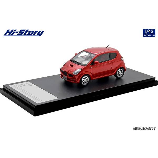 ハイストーリー 1/43 スバル R1 S 2005 ベリーレッドメタリック 完成品ミニカー HS511RE