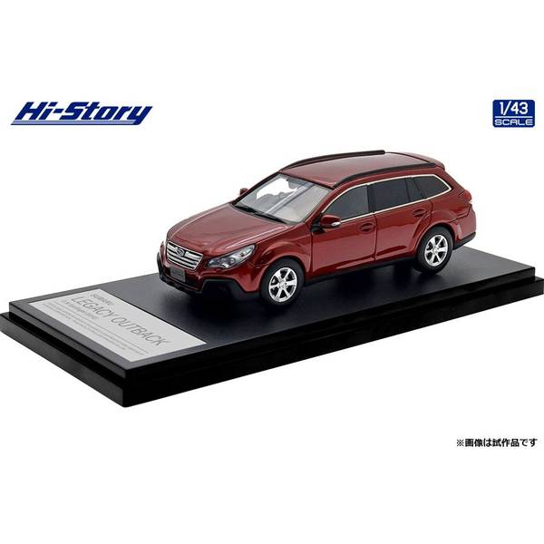 ハイストーリー 1/43 スバル レガシィ アウトバック 2.5i EyeSight 2012 ヴェネチアンレッド・パール 完成品ミニカー HS512RE