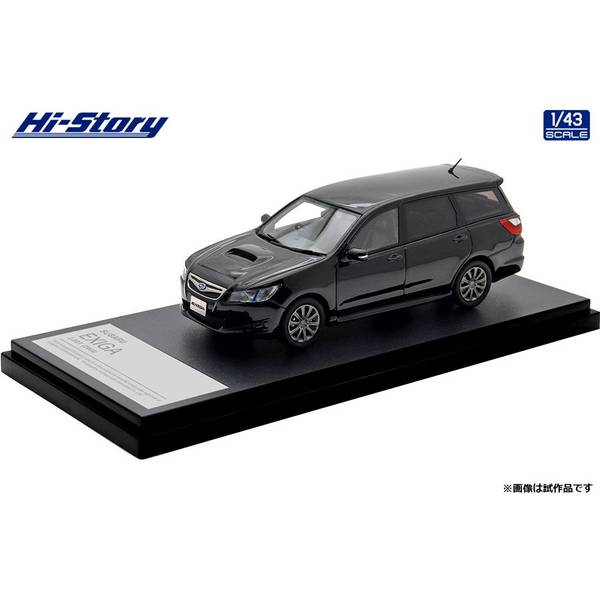 ハイストーリー 1/43 スバル エクシーガ 2.0GT 2008 オブティシアンブラック・パール 完成品ミニカー HS518BK