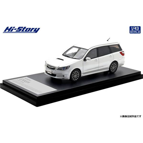 ハイストーリー 1/43 スバル エクシーガ 2.0GT 2008 サテンホワイト・パール 完成品ミニカー HS518WH