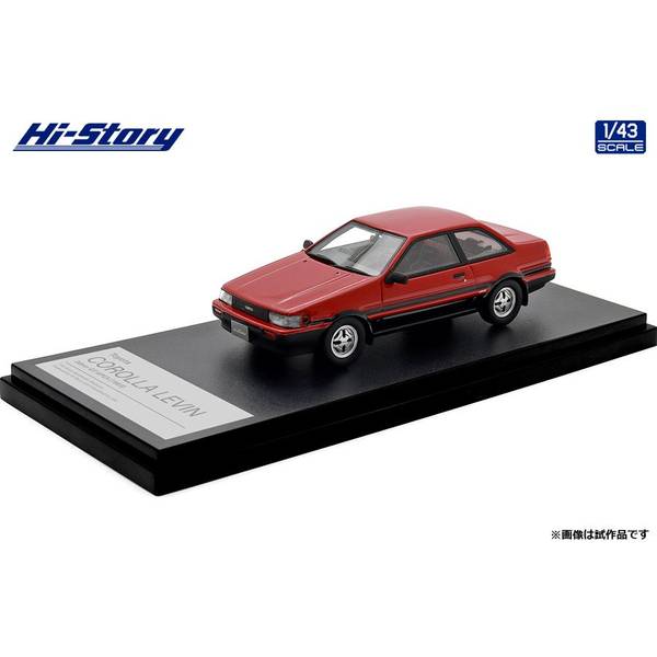 【10月予約】ハイストーリー 1/43 トヨタ カローラレビン 2ドア GT APEX 1983 ハイフラッシュツートン 完成品ミニカー HS522RE