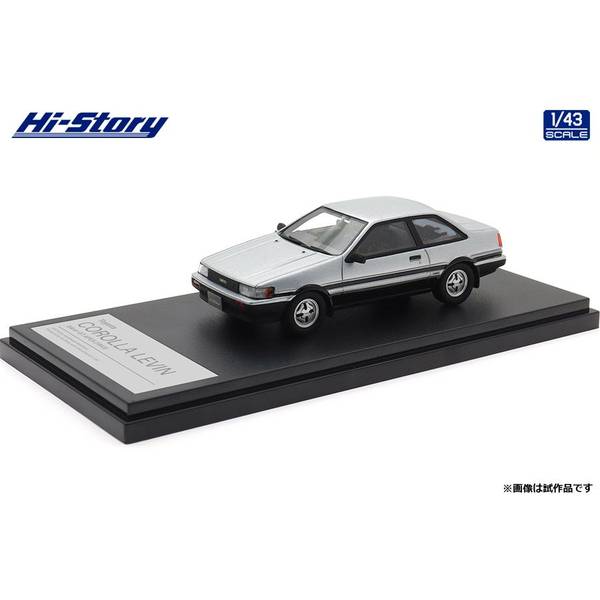★1/43★トヨタ カローラレビン 2ドア GT Apex★AE86★黒/銀★ 10月予約】ハイストーリー 1/43 トヨタ カローラレビン 2ドア GT