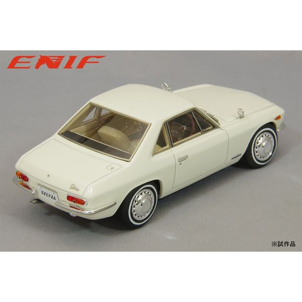 エニフ 1/43 ニッサン シルビア 1965 ホワイト 完成品ミニカー