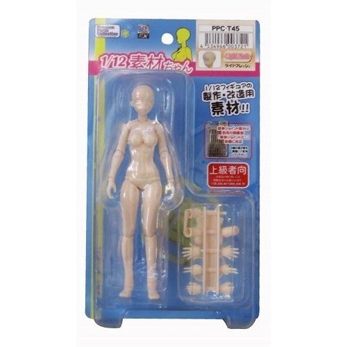 ホビーベース 1/12 素材ちゃん ライトフレッシュ 模型用グッズ PPC-T45