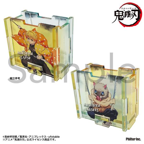 アニメ「鬼滅の刃」 アクリル小物入れ 我妻善逸&嘴平伊之助