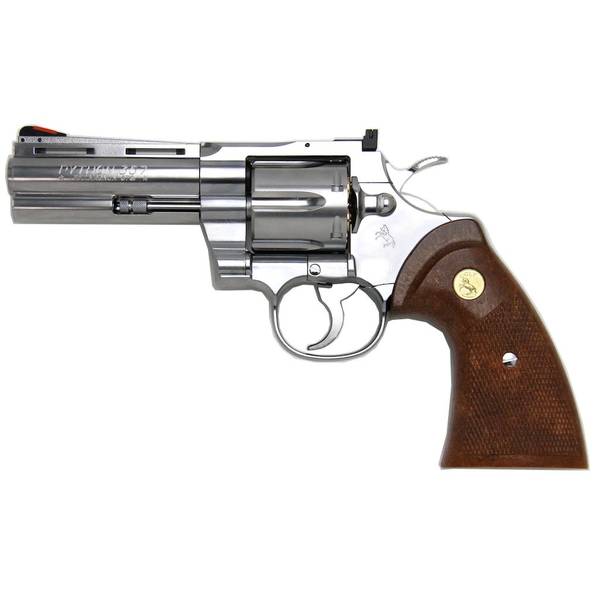 タナカ コルト パイソン .357マグナム 4インチ "R-model" ステンレス フィニッシュ ガスガン トイガン 4537212011983【18歳以上】