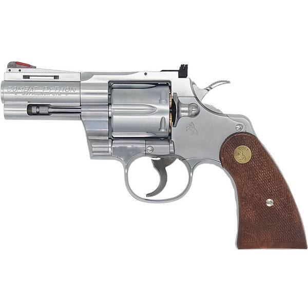 タナカ コルト パイソン .357マグナム 3インチ "Rモデル" ステンレスフィニッシュ モデルガン 4537212012416