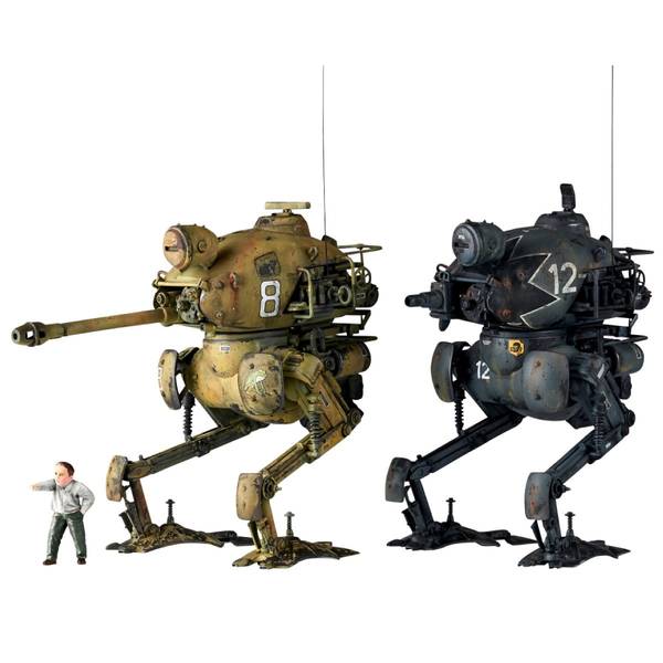 海洋堂 1/35 ARTPLA パックレーテ［長砲身・短砲身］＆ビクター 「マシーネンクリーガー」より キャラクタープラモデル AP038
