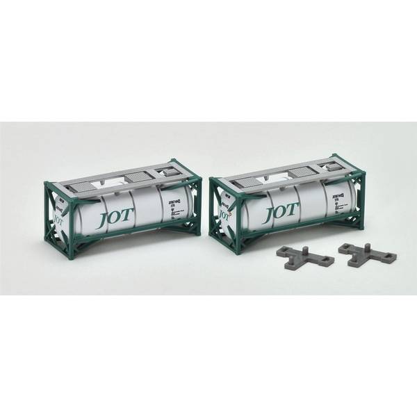 トミックス 私有 ISO20ftタンクコンテナ(日本石油輸送・グリーン・2個入) Nゲージ 鉄道模型 3127
