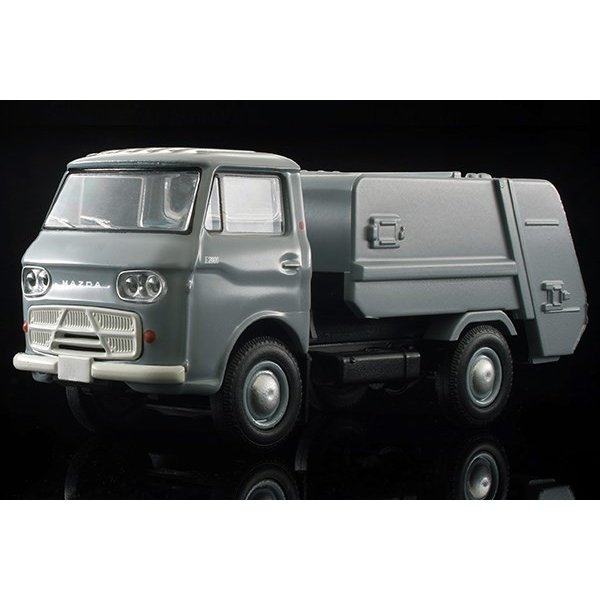 トミカリミテッドヴィンテージ マツダE2000 ダンプカー （青）（グレー） マツダの2トン級トラックE2000の清掃車が1/64スケールでミニカー