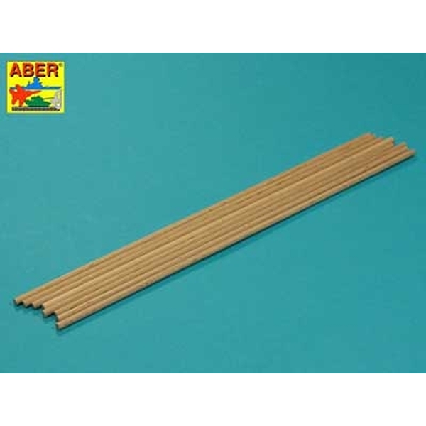 【2月予約】アベール 木製棒 直径4mm 長さ245mm 8本 模型用グッズ 99WR04