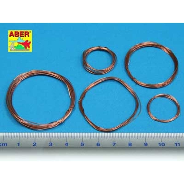 【2月予約】アベール 銅線セット 0.2; 0.3; 0.4; 0.5; 0.6 mm 長さ1メートル 模型用グッズ 35ADZ01