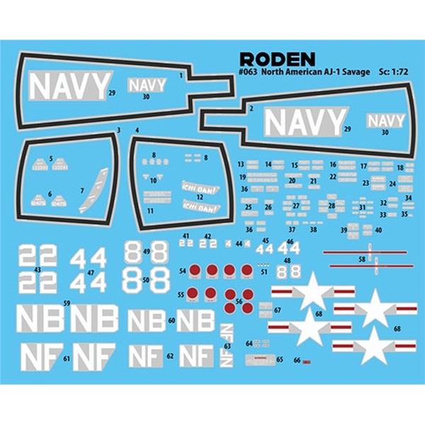 1/72 米・ノースアメリカンAJ-1サヴェージ艦上攻撃機・核爆弾