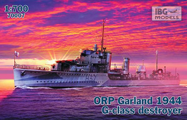 IBG 1/700 英・G級駆逐艦・ガーランド・自由ポーランド海軍1944年 スケールモデル PB70007
