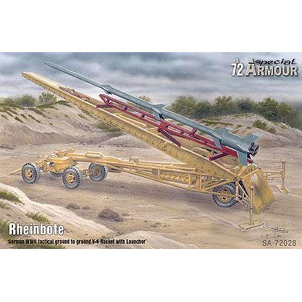 スペシャルホビー 1/72 独・ラインボーテ地対地超長距離ロケット・発射ランチャーつき スケールモデル SHA7228
