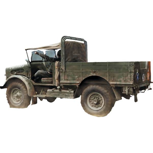 IBG 1/72 ベッドフォードMWD軽軍用トラック・オープンキャブ・エアロスクリーン型 スケールモデル PB72160