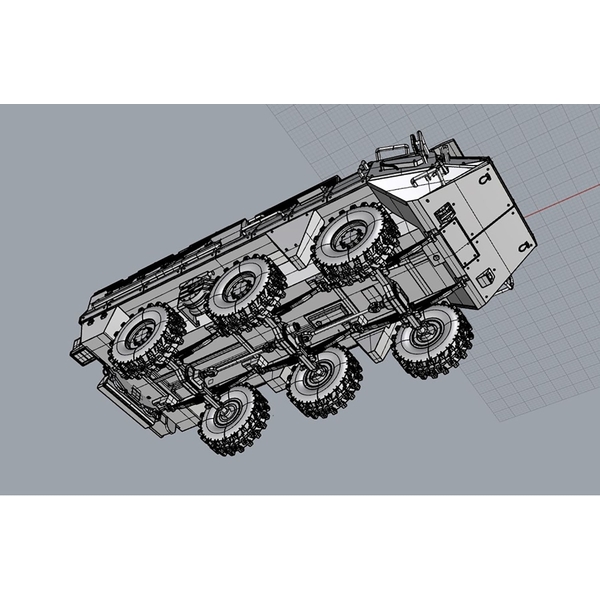 プラッツ 1/72 フィンランド軍 Sisu xa-203 AMV 装甲兵員輸送車