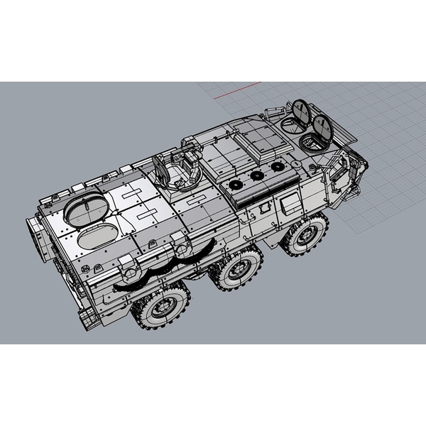 プラッツ 1/72 フィンランド軍 Sisu xa-203 AMV 装甲兵員輸送車