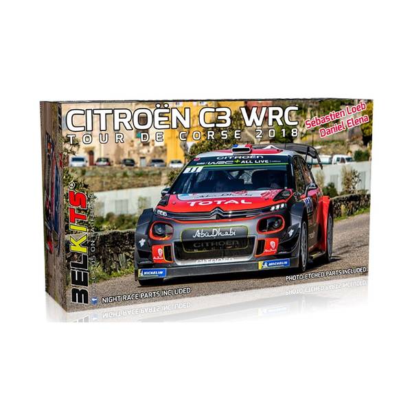 ベルキット 1/24 シトロエン C3 WRC 2018 ツール・ド・コルス(ターマック仕様) スケールモデル BEL017