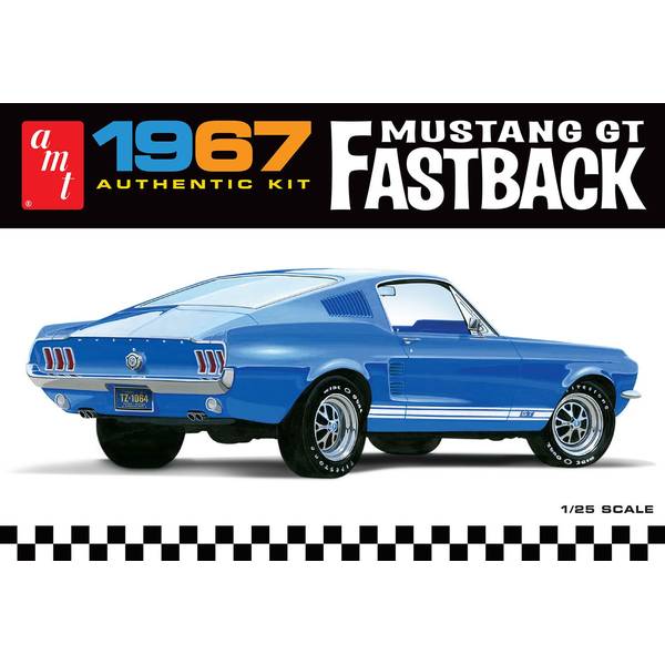 AMT 1/25 1967 フォード マスタングGT ファーストバック スケールモデル AMT1241