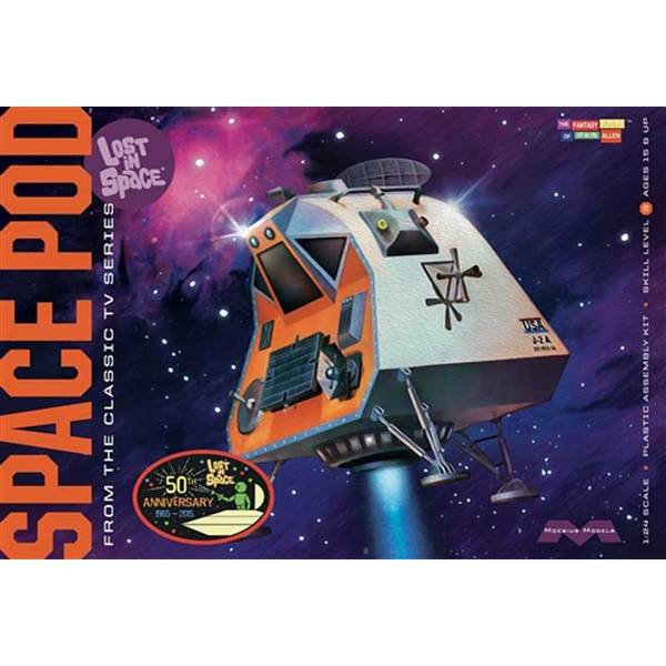 メビウスモデル 1/24 スペースポッド (50周年リニューアルパッケージver.) 「宇宙家族ロビンソン」より キャラクタープラモデル MOE901R