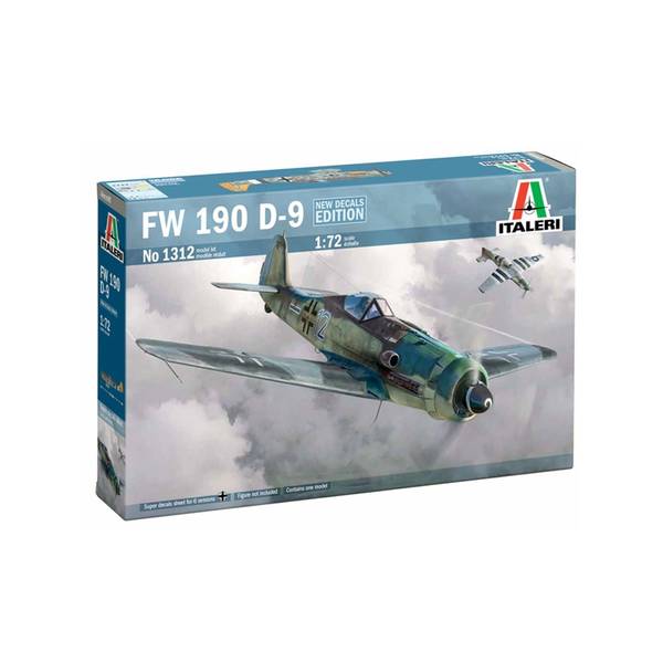 イタレリ 1/72 WW.II ドイツ空軍 Fw190 D-9 JV44 スケールモデル IT1312