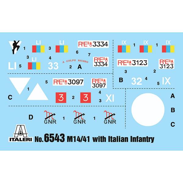 イタレリ1/35 イタリアM14/41 カルロアルマート&イタリア陸軍歩兵セット イタレリ 1/35 WW.II イタリア軍 カルロアルマート M14/40