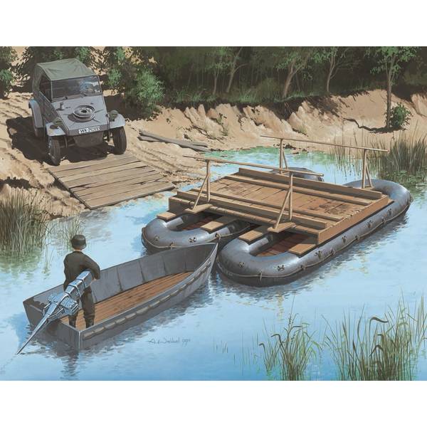 【1月予約】ドラゴン 1/35 WW.II ドイツ軍 仮設橋セット スケールモデル DR6135