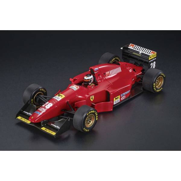 トップマルケス 1/18 フェラーリ 412 T1B No.28 1994 F1 ドイツGP ウィナー G.ベルガー ドライバーフィギア付 完成品ミニカー GRP172BWD