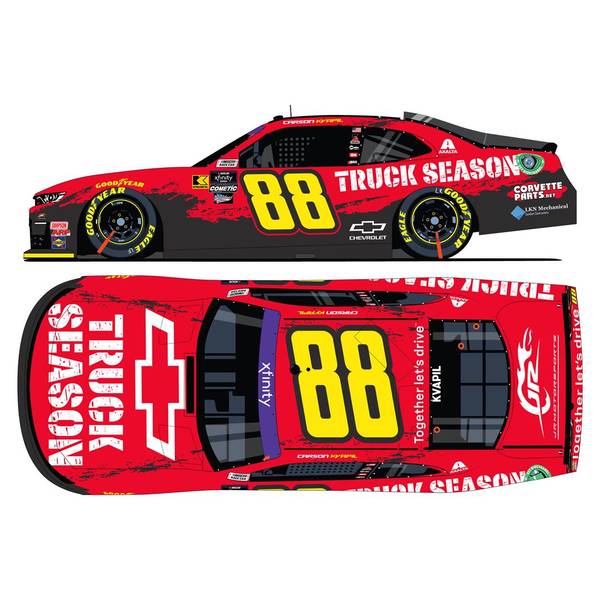 【10月予約】ライオネルレーシング 1/24 シボレー カマロ ZL1 No.88 CHEVY TRUCK SEASON 2024 NASCAR C.クヴァピル 完成品ミニカー LR303743