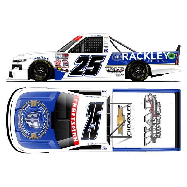 【10月予約】ライオネルレーシング 1/24 シボレー シルバラード No.25 RACKLEY ROOFING 50th ANNIVERSARY 2024 NASCAR T.ディロン 完成品ミニカー LR302975