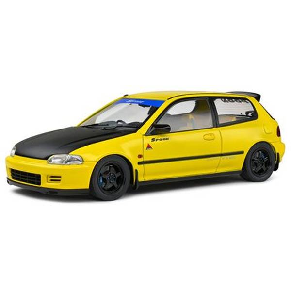 ソリド 1/18 ホンダ シビック EG6 スプーンバージョン 1991 イエロー 完成品ミニカー S1810402