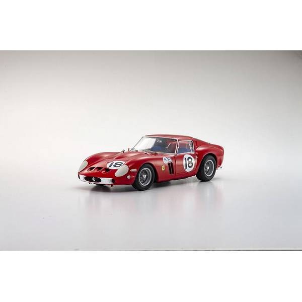 京商 1/18 フェラーリ 250GTO No.18 1963 デイトナ3時間 ウィナー P.ロドリゲス レッド 完成品ミニカー KS08438F