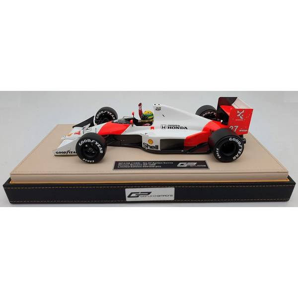 【6月予約】トップマルケス 1/18 マクラーレン MP4/5B No.27 1990 F1 モナコGP ウィナー A.セナ ドライバー付 専用ベース 完成品ミニカー GRPWC004