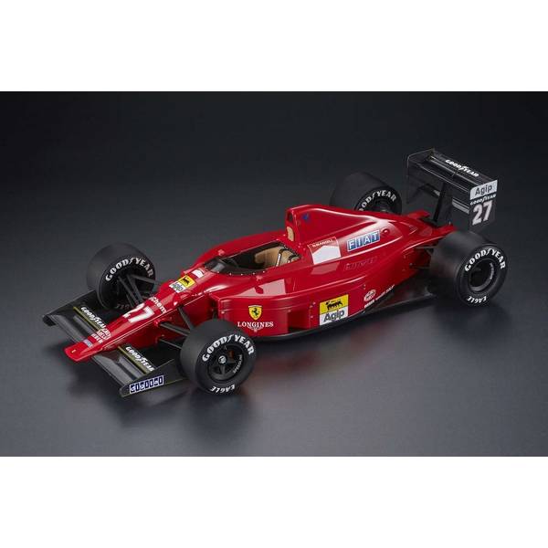 【8月予約】トップマルケス 1/18 フェラーリ 640 F1-89 No.27 1989 F1 フランスGP 2位 N.マンセル ドライバー付 完成品ミニカー GRP187CWD