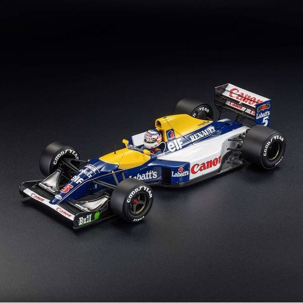 【8月予約】トップマルケス 1/43 ウィリアムズ FW14/B No.5 1992 F1 フランスGP ウィナー N.マンセル ドライバー付 完成品ミニカー GRP43016EWD