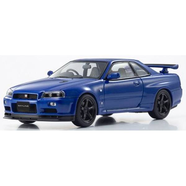 【2月予約】京商 1/43 ニッサン スカイライン R34 GT-R VスペックII ベイサイドブルー 完成品ミニカー KS03936BL