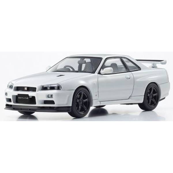 【2月予約】京商 1/43 ニッサン スカイライン R34 GT-R VスペックII ホワイトパール 完成品ミニカー KS03936W