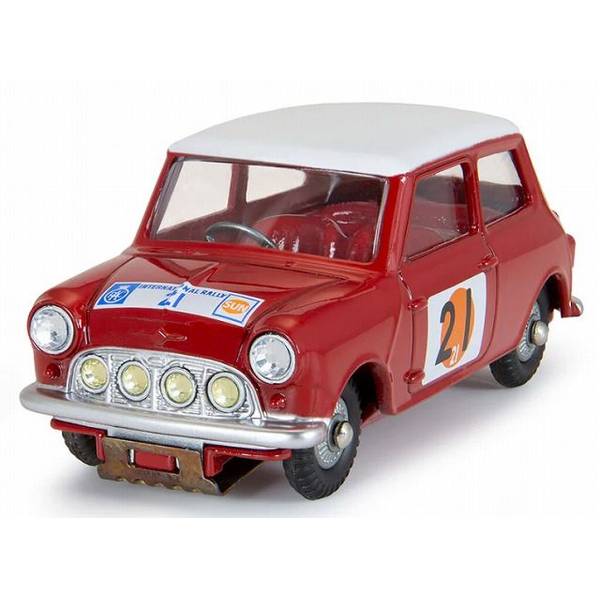 Cheeky2006Dumbo 221番/500体限定 ミニチュアサイズ11cm 10月予約】コーギー 1/42 BMC ミニ クーパー S No.21 1966 RAC