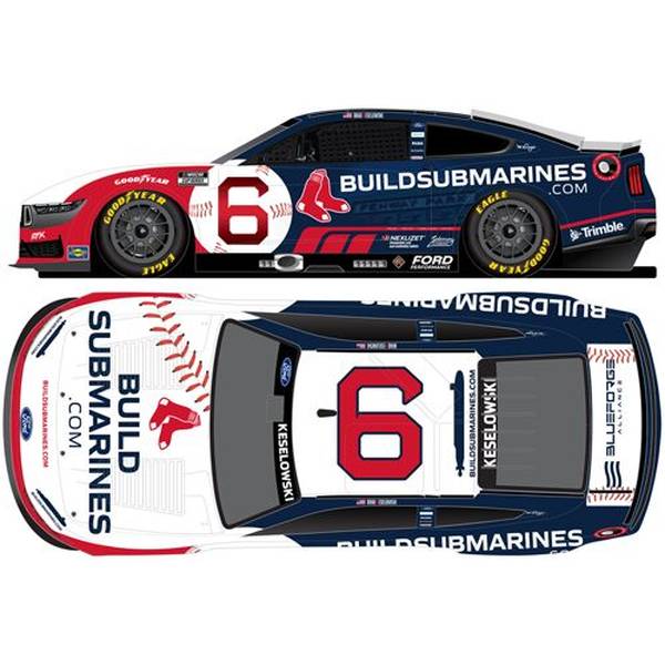 【4月予約】ライオネルレーシング 1/64 フォード マスタング No.6 BUILDSUBMARINES.COM/RED SOX 2025 NASCAR B.ケセロウスキー 完成品ミニカー LR335911