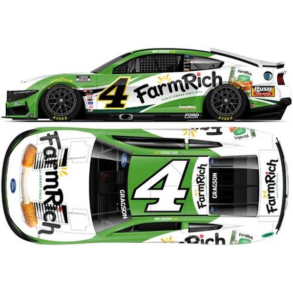 【4月予約】ライオネルレーシング 1/64 フォード マスタング No.4 FARM RICH 2025 NASCAR N.グラグソン 完成品ミニカー LR339230